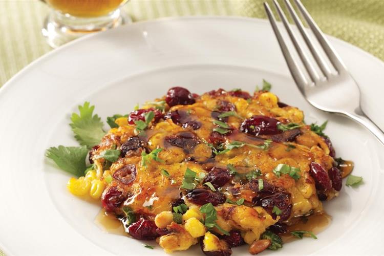 Chipotle Corn and Cranberry Fritters